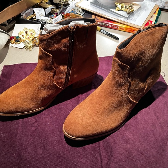 Suede ankle boots - Picture 1 of 7